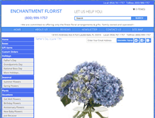 Tablet Screenshot of enchanted-flowers.com